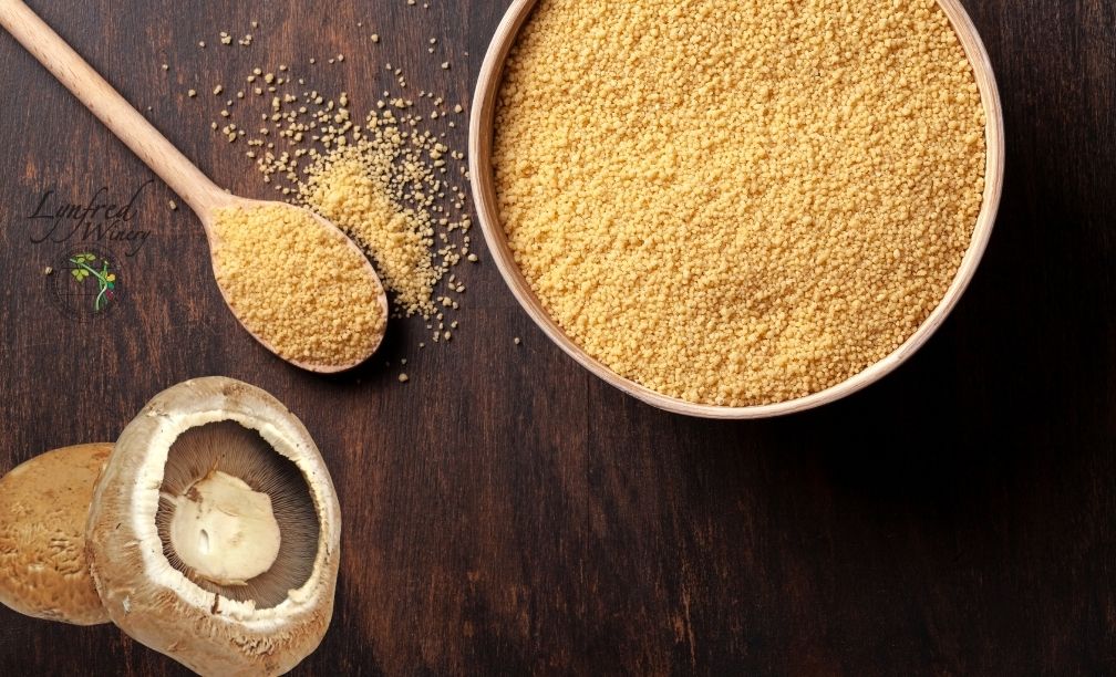 Grilled Portobello Mushrooms with Israeli Couscous