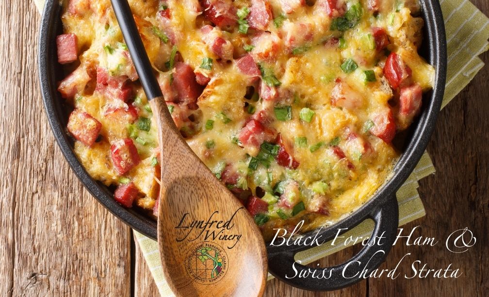 Black Forest Ham & Swiss Chard Strata