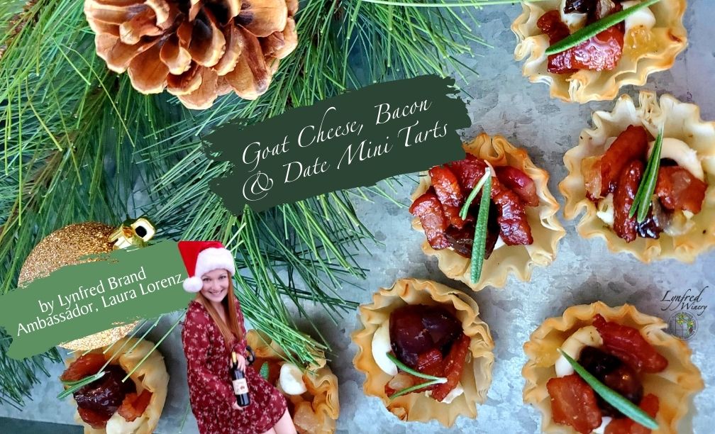 Goat Cheese Bacon and Date Mini Tarts