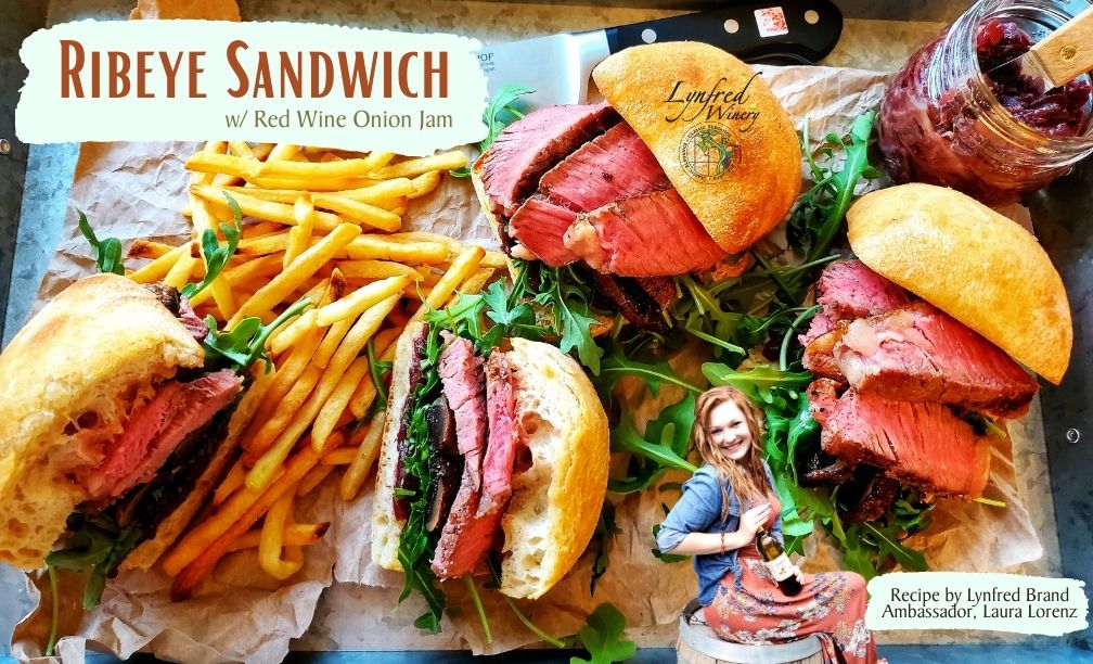Ribeye Sandwich with Red Wine Onion Jam