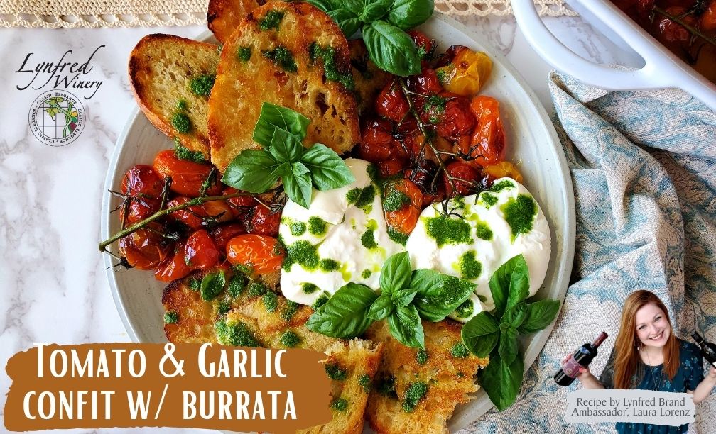 Tomato and Garlic Confit with Burrata Cheese