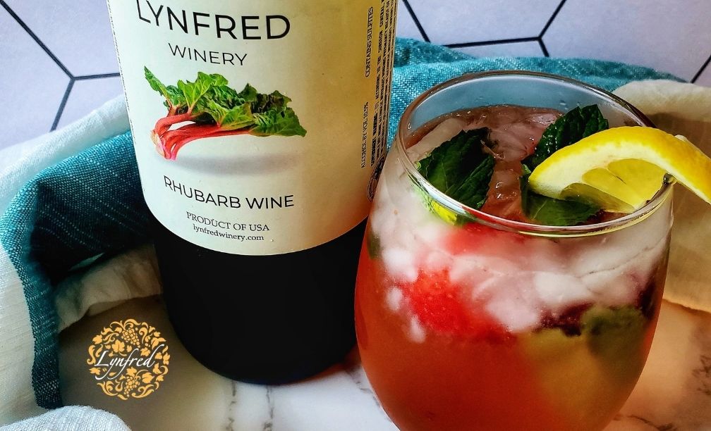 Rhubarb Wine Spritzer