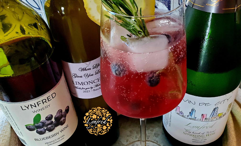 Limoncello Blueberry Wine Spritz
