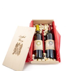 Christmas Red and White Crate