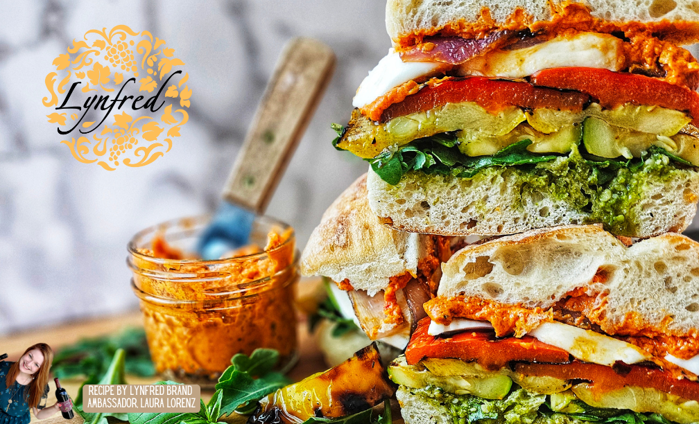 Grilled Vegetable Sandwich w/ Sun-dried Tomato Spread